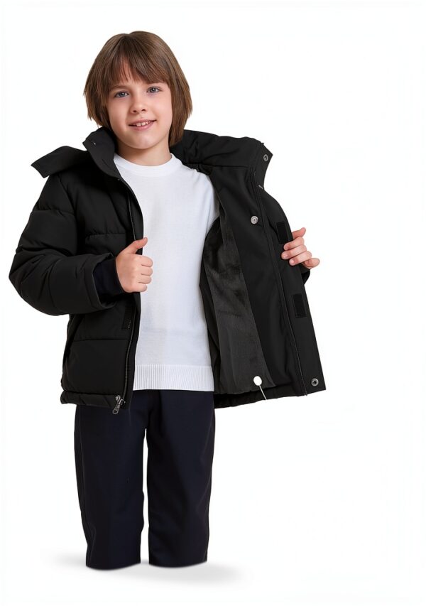Boys Fleece Puffer Jacket Waterproof Winter Coat Youth-1