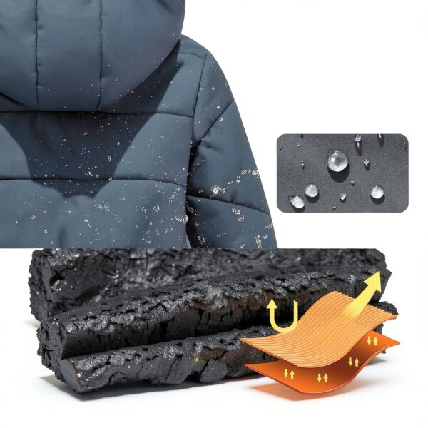 TUNICCE Boys Winter Coat Waterproof Windproof Puffer Jacket-3