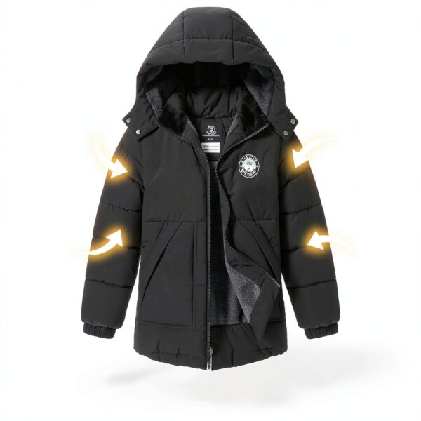 TUNICCE Boys Winter Jacket Waterproof Windproof Cotton Coat-2