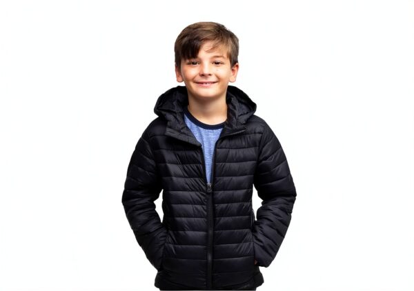 Lands End Kids Down Jacket Water Resistant Puffy Coat-4
