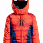 Spider-Man Puffer Jacket Boys Marvel Hooded Winter Coat-0