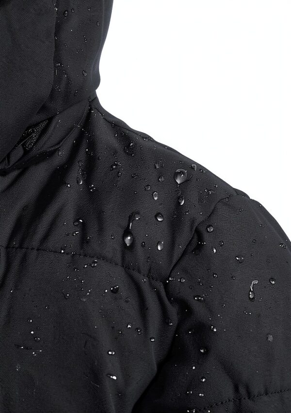 Boys Fleece Puffer Jacket Waterproof Winter Coat Black-4