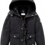 Boys Winter Down Jacket Waterproof Windproof Black Navy Blue-0
