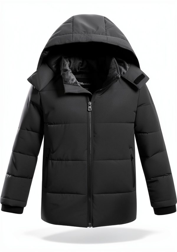 Wantdo Boys Winter Coat Puffer Jacket Waterproof Hooded