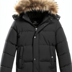 FARVALUE Boys Puffer Coat Water Repellent Winter Jacket-0