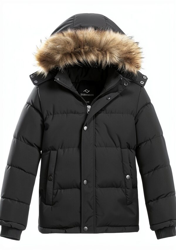FARVALUE Boys Puffer Coat Water Repellent Winter Jacket-0