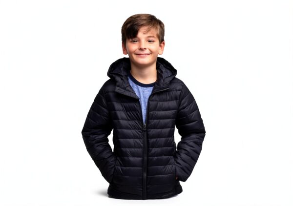 Lands End Kids Down Jacket Water Resistant Puffy Coat-5