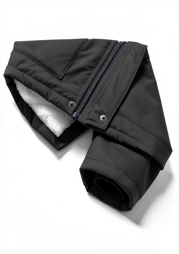 Boys Sherpa Parka Lightweight Waterproof Winter Jacket-6