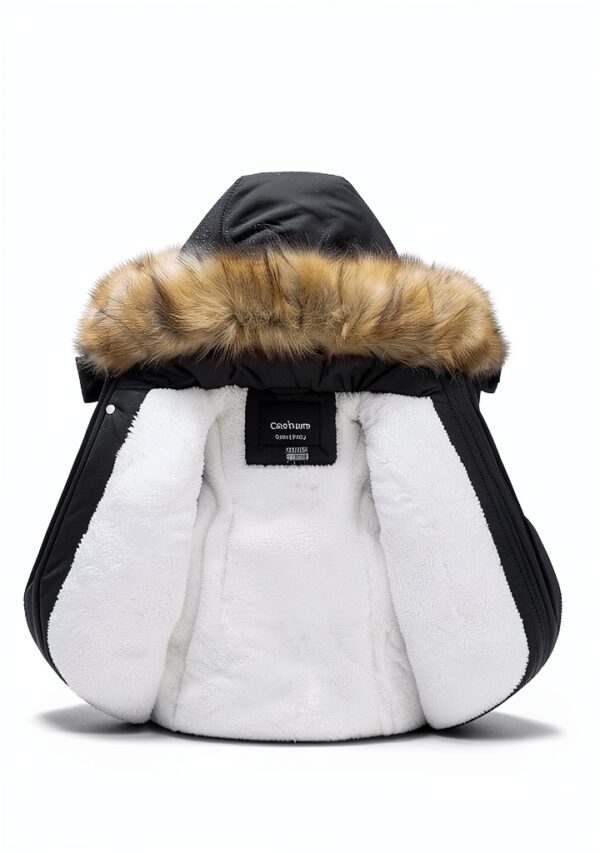 Boys Sherpa Parka Lightweight Waterproof Winter Jacket-2