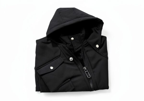 Boys Winter Down Jacket Waterproof Windproof Black Navy Blue-4