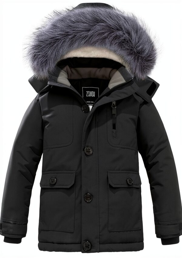 ZSHOW Boys Winter Parka Waterproof Insulated Snow Jacket-0