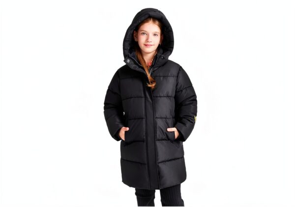 SOLOCOTE Boys Black Down Jacket Warm Windproof Water-4