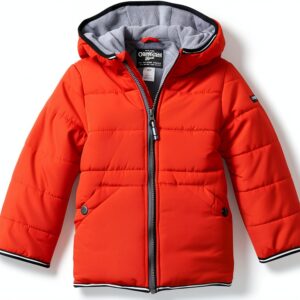 OshKosh Boys Fleece Lined Heavyweight Jacket Stripe Detail-0