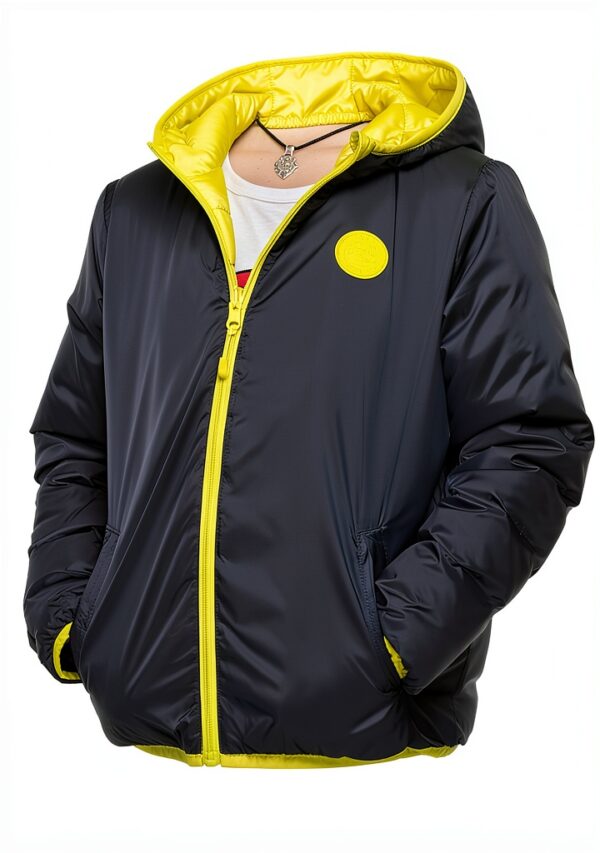 Boys Reversible Puffer Jacket Water Resistant Insulated-4