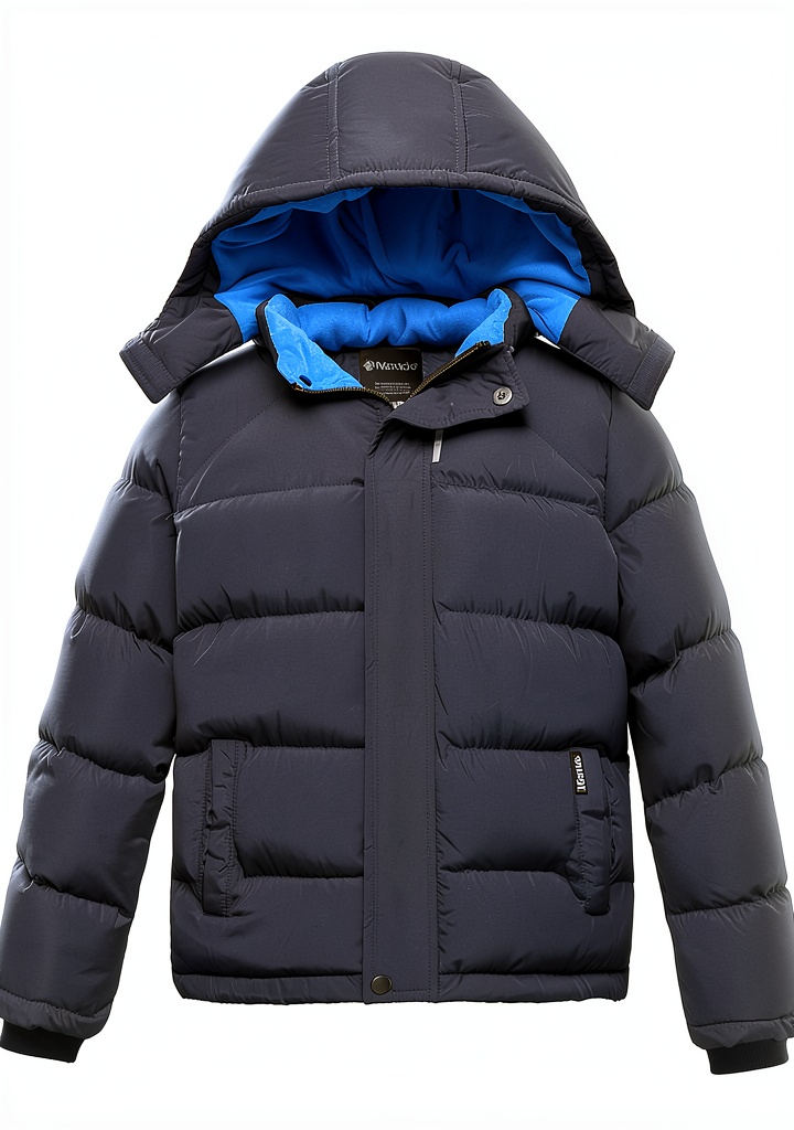 Wantdo boys puffer jacket in Army Green color on a child
