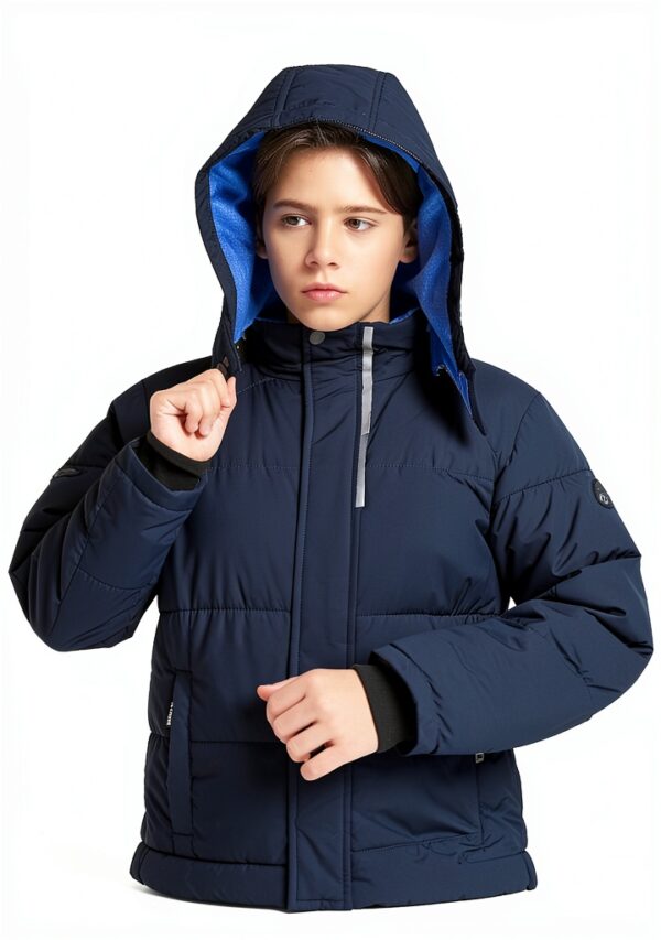 Wantdo Boys Waterproof Puffer Jacket Fleece Lined Winter-5