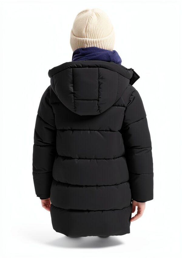 SOLOCOTE Boys Black Down Jacket Warm Windproof Water-1