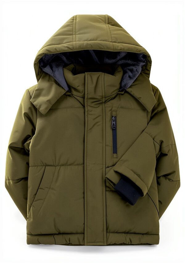 Boys Fleece Puffer Jacket Waterproof Winter Coat Youth-5