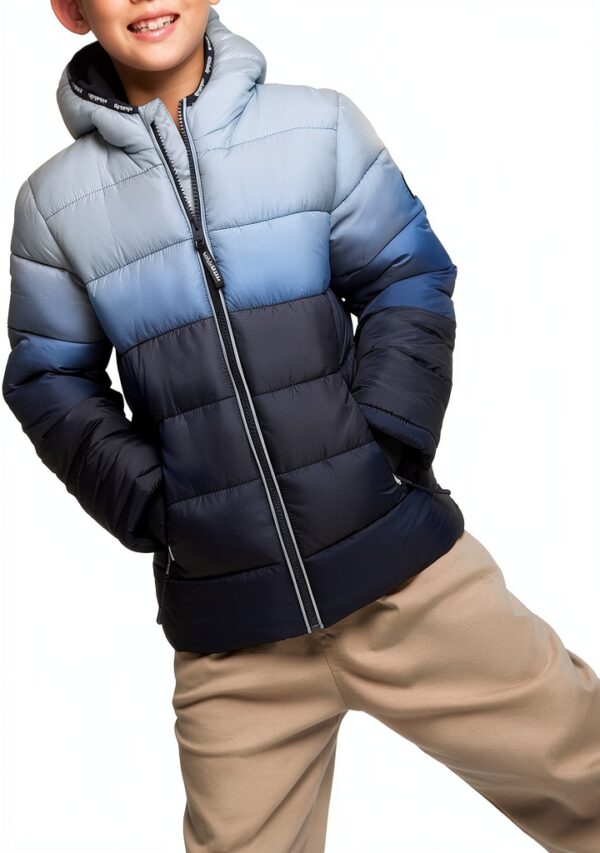 Boys Heavyweight Puffer Jacket Water Resistant Fleece Lined-2