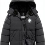TUNICCE Boys Winter Jacket Waterproof Windproof Cotton Coat-0