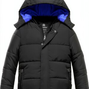 Wantdo Boys Waterproof Puffer Jacket Fleece Lined Winter-0