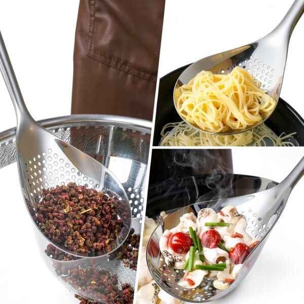 KAYCROWN Stainless Steel Skimmer Slotted Spoon Set-4