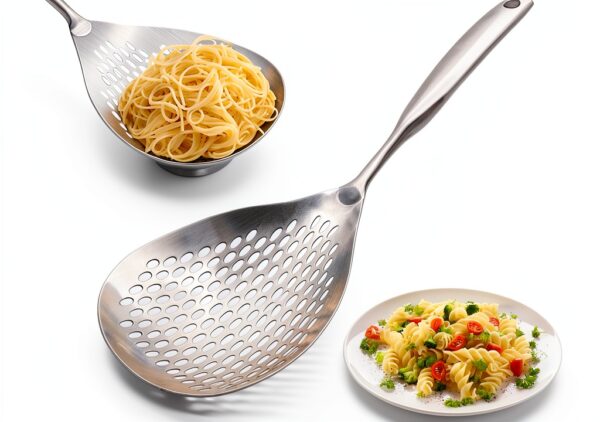 KAYCROWN Stainless Steel Skimmer Slotted Spoon-0