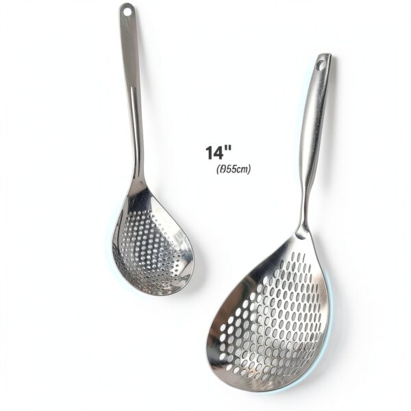 KAYCROWN Stainless Steel Skimmer Slotted Spoon Set-2