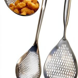 KAYCROWN Stainless Steel Skimmer Slotted Spoon Set-0