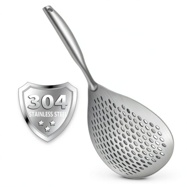 KAYCROWN Stainless Steel Skimmer Slotted Spoon Set-8