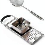 Spaetzle Maker Bestdon Silver Rubber Skimmer-0