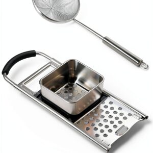 Spaetzle Maker Bestdon Silver Rubber Skimmer-0