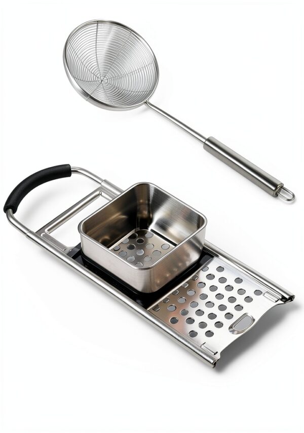 Spaetzle Maker Bestdon Silver Rubber Skimmer-0