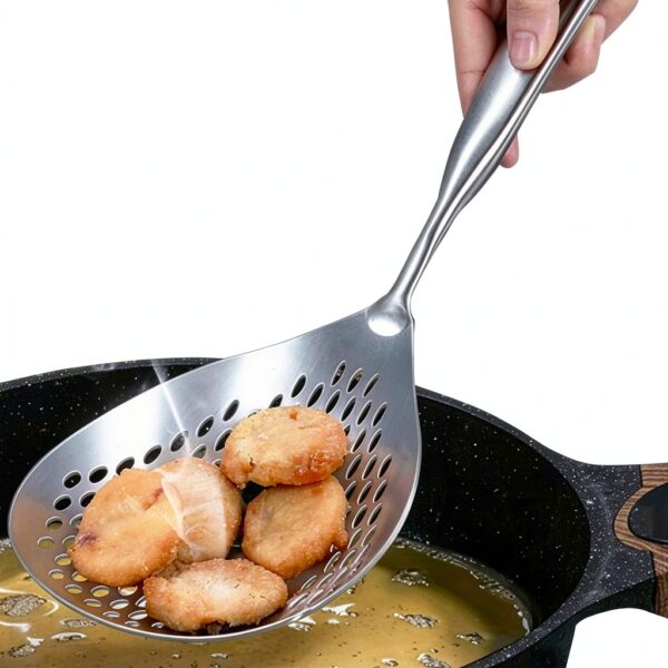 KAYCROWN Stainless Steel Skimmer Slotted Spoon-6