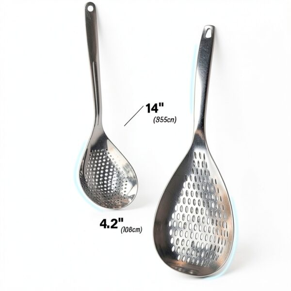 Stainless Steel Skimmer Spoon KAYCROWN Durable-2
