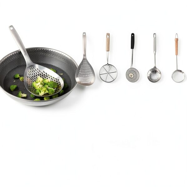 Stainless Steel Skimmer Spoon KAYCROWN Durable-6
