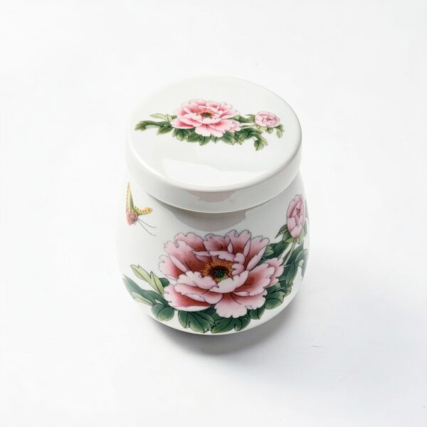 Egg Coddler Set with Lid - Ceramic Egg Cooker, 220ml Porcelain Egg Coddler with Lid, Soft Boiled Egg Maker for Breakfast, Steamed Egg Dish, Single or Double Egg Cooking, Chawanmushi Cups-3