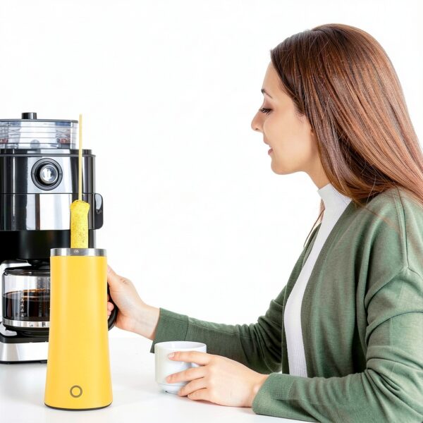 Electric Egg Sausage Roll Maker by Garneck Yellow Vertical Cooker-3