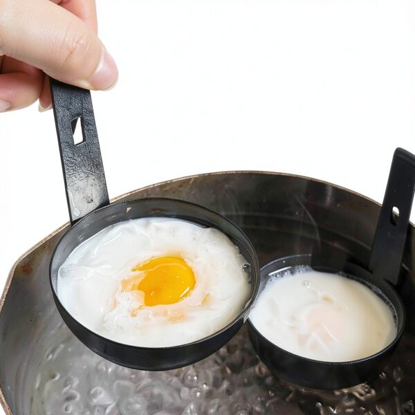 Portable Stainless Steel Egg Boiler Black 10.3×7.3cm Non‑Stick Design-2