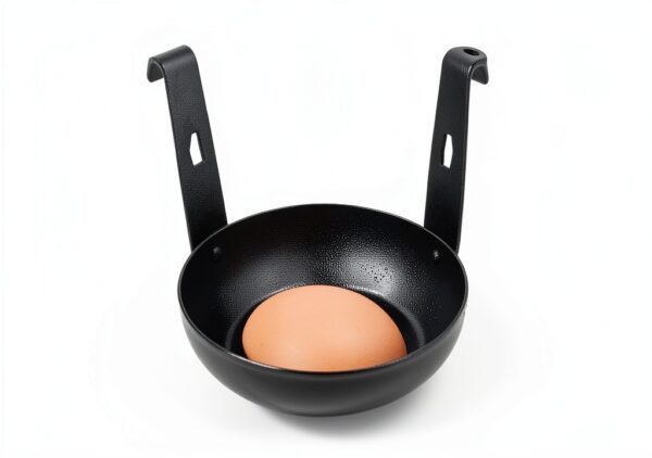 Portable Stainless Steel Egg Boiler Black 10.3×7.3cm Non‑Stick Design-5
