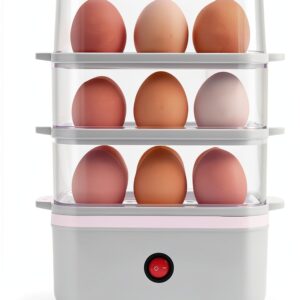 Egg Cooker 18 Egg Capacity White Electric by yeatem ZDQ-1-0