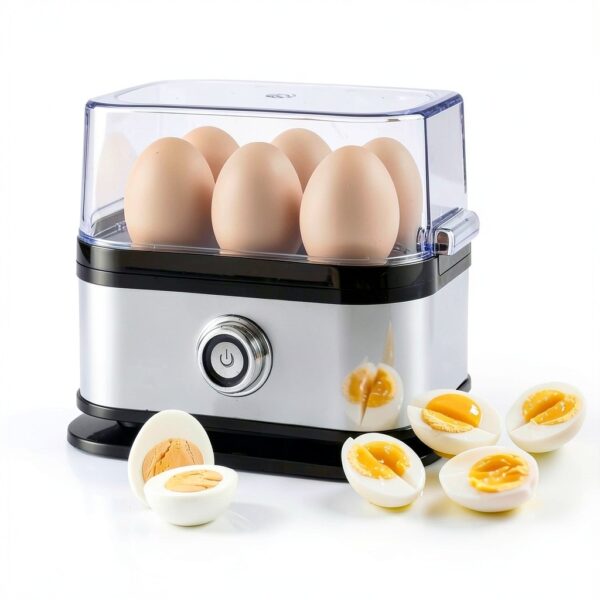 Egg Cooker 2025 Rapid 6-Egg Stainless Steel Electric Cooker ZXL0855-6