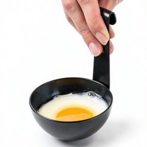 Portable Stainless Steel Egg Boiler Black 10.3×7.3cm Non‑Stick Design-0