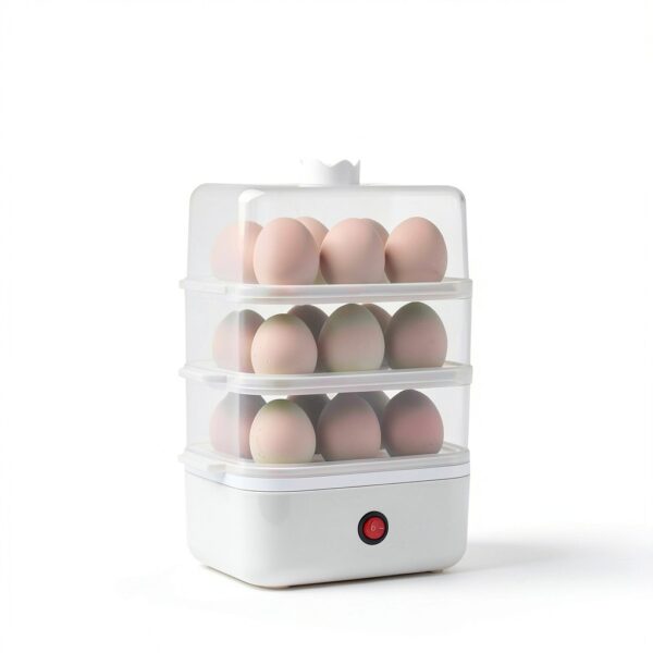 Egg Cooker 18 Egg Capacity White Electric by yeatem ZDQ-1-7