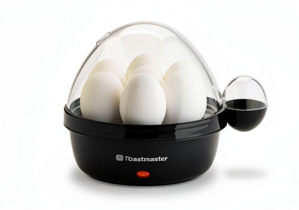 Toastmaster Rapid Electric Egg Cooker 7 Egg Black Plastic TM-1ECBL-1