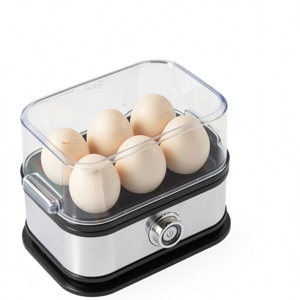 Egg Cooker 2025 Rapid 6-Egg Stainless Steel Electric Cooker ZXL0855-3