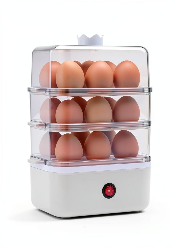 Egg Cooker 18 Egg Capacity White Electric by yeatem ZDQ-1-2
