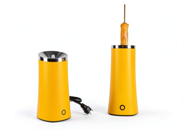 Electric Egg Sausage Roll Maker by Garneck Yellow Vertical Cooker-6