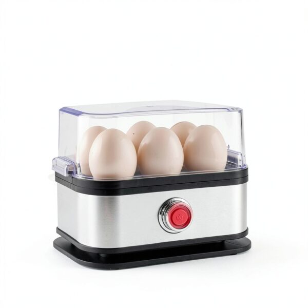 Smart Egg Cooker 6 Egg Capacity Auto Shut-Off Stainless Steel-2