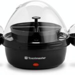 Toastmaster Rapid Electric Egg Cooker 7 Egg Black Plastic TM-1ECBL-0